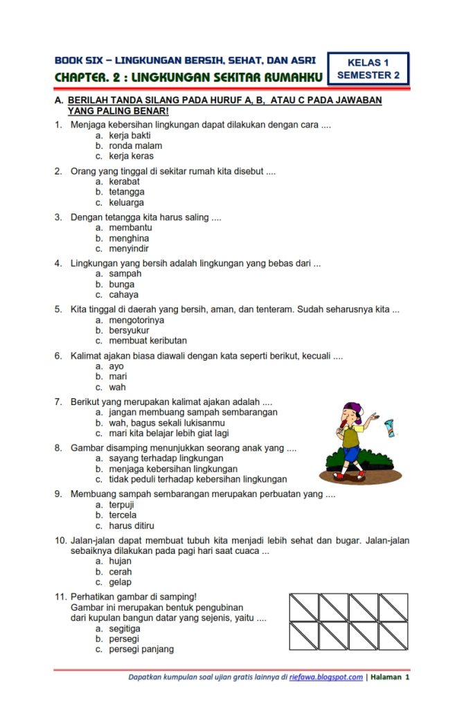 5 Rahasia Latihan Soal Ulangan Tema 4 Kelas 2 SD Semester 1 Agar Nilai Anak Melonjak