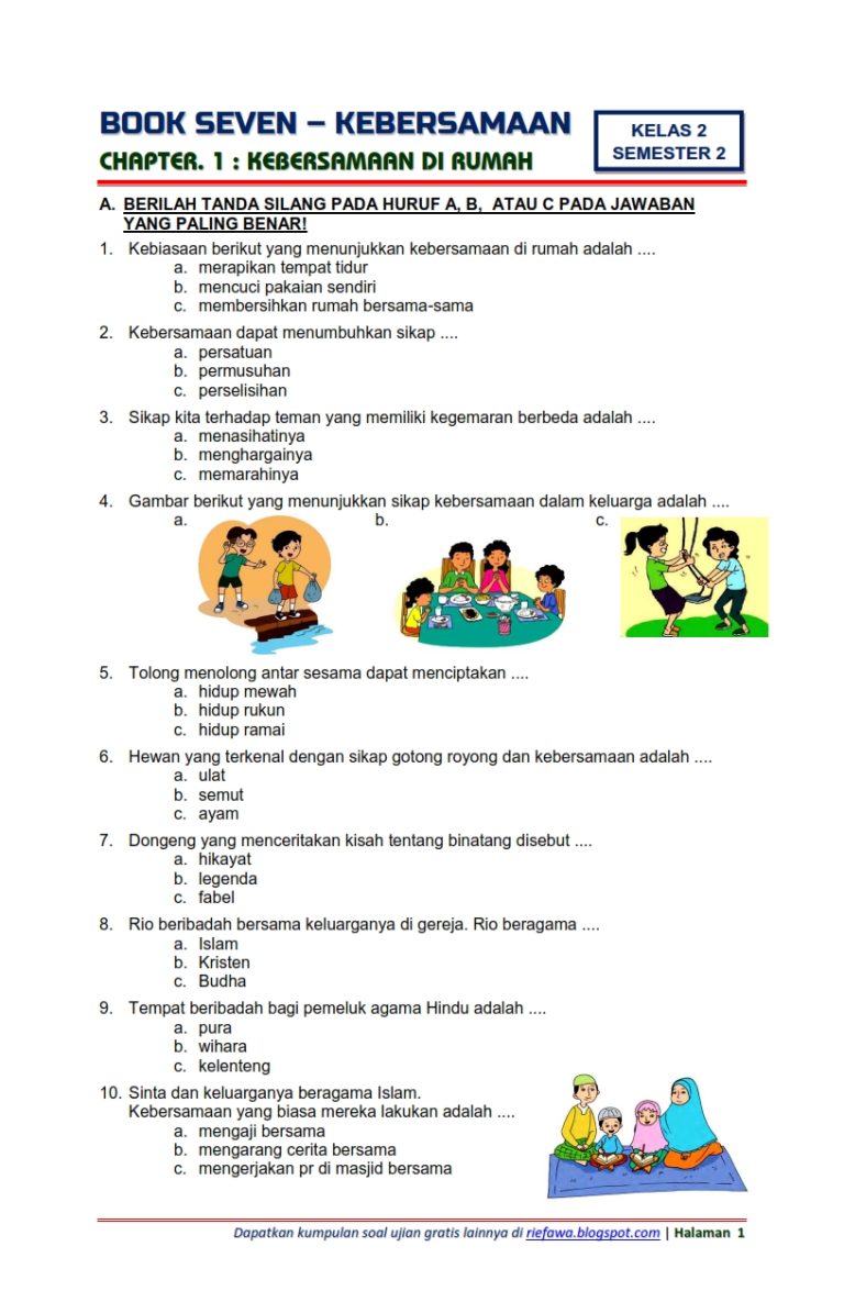 5 Rahasia Nilai Sempurna Soal Kelas 3 Tema 1 Subtema 2 Bimbel Brilian Wajib Dicoba Siswa