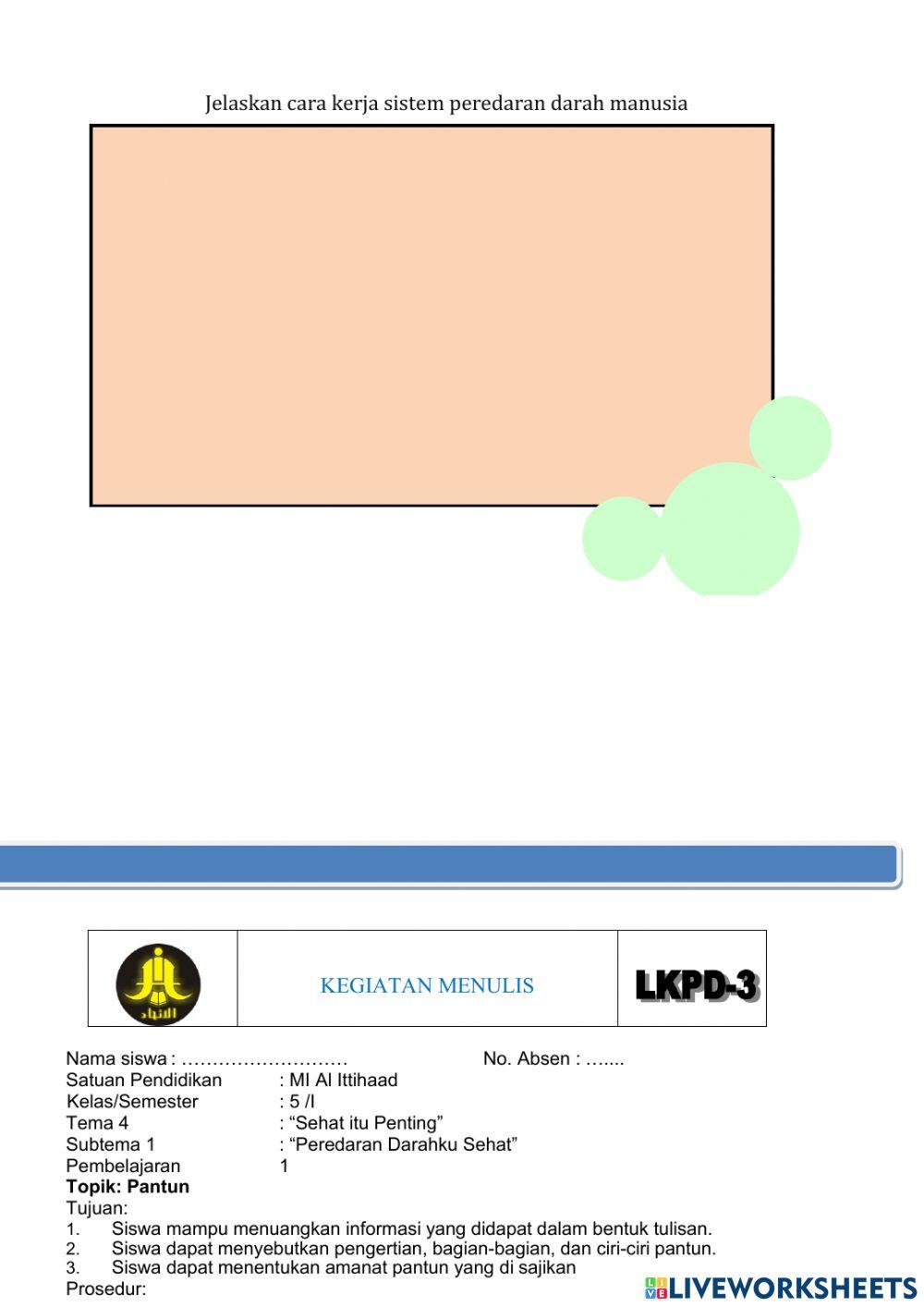 LKPD KELAS 5 TE Free Interactive Worksheets 4106048 LKPD KELAS 5 TE Free Interactive Worksheets 4106048