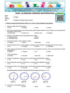 Ayo Jago Mengukur Waktu Latihan Soal Seru untuk Kelas 3 SD