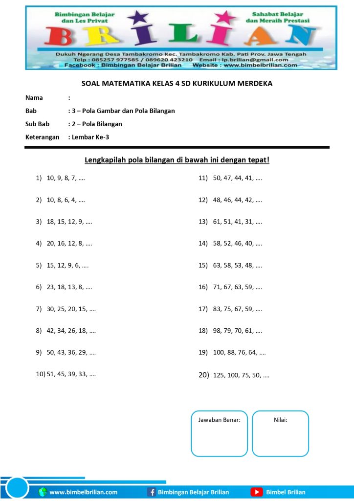 7 Rahasia Mengerjakan Soal Matematika Kelas 4 Bab 1 Agar Cepat Paham dan Nilai Sempurna