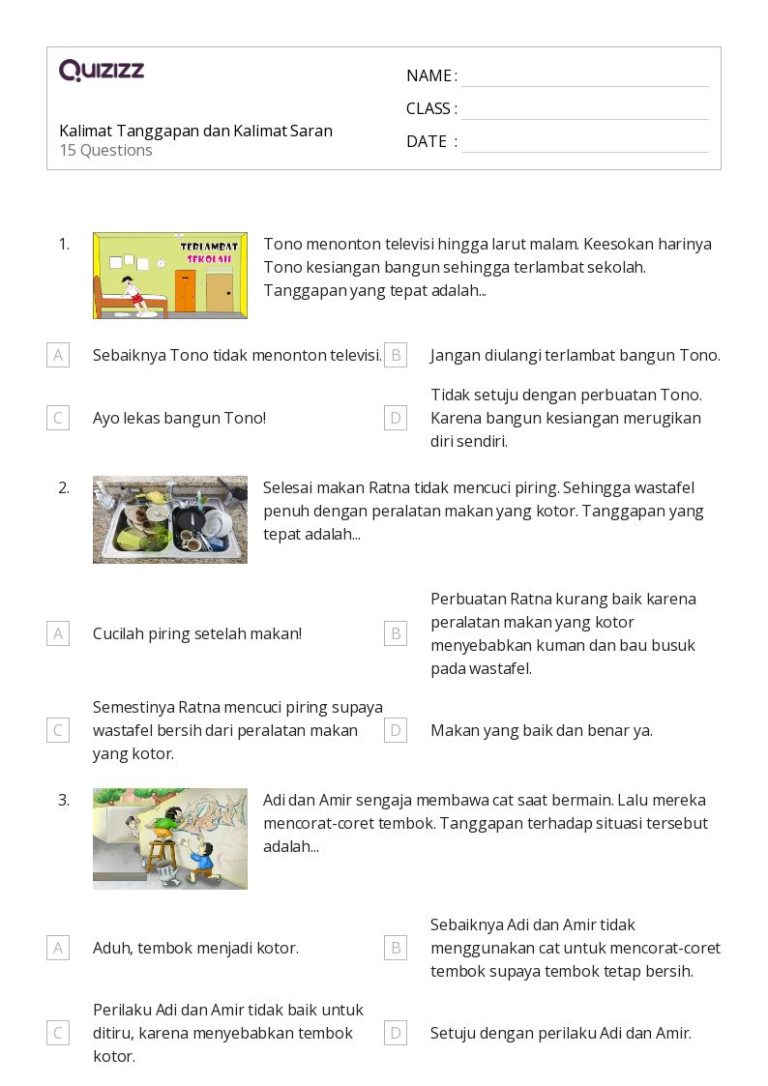 7 Rahasia Mudah Belajar Contoh Soal Materi Memberikan Tanggapan dan Saran Kelas 3 SD Terbaru 7 Rahasia Mudah Belajar Contoh Soal Materi Memberikan Tanggapan dan Saran Kelas 3 SD Terbaru