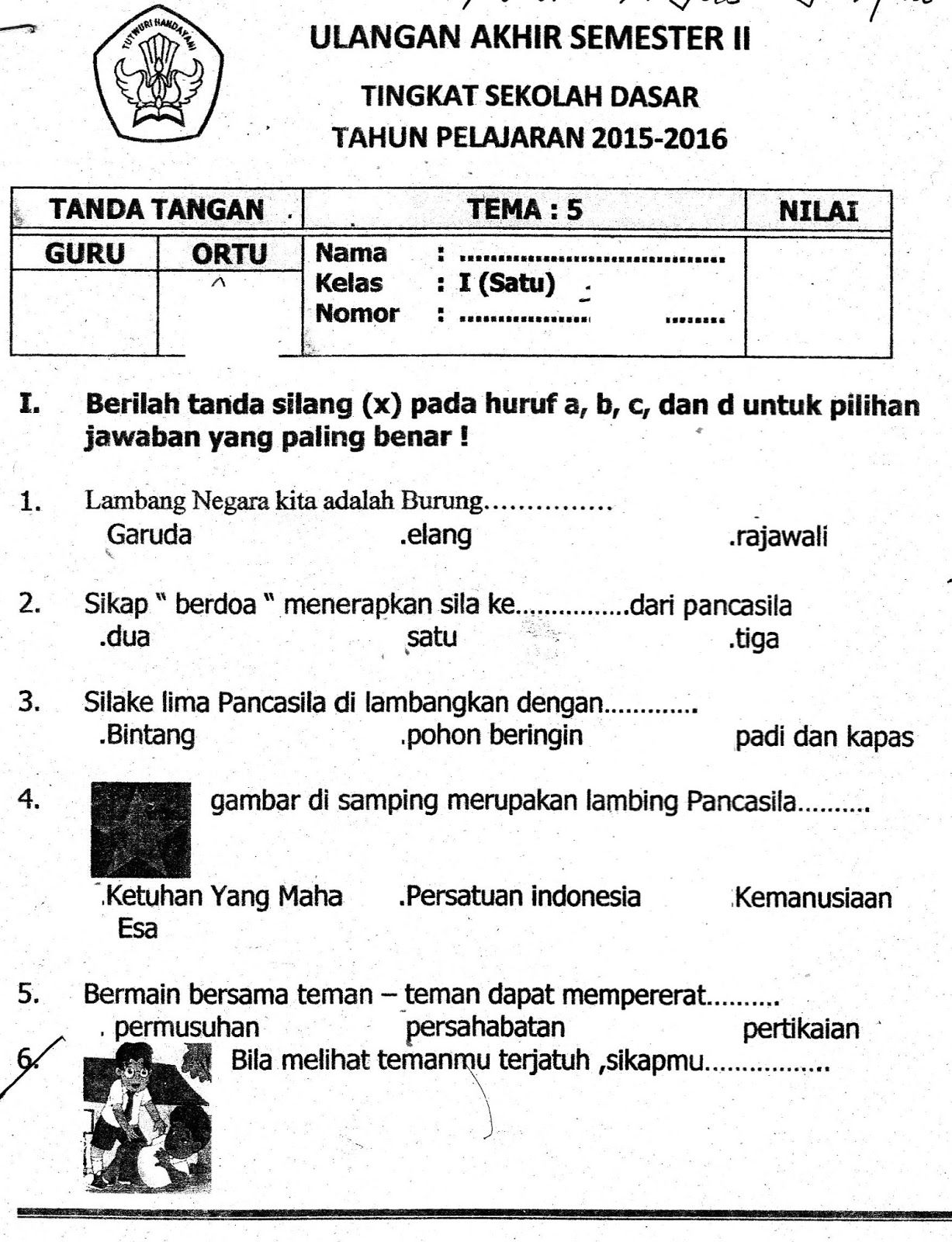 Kumpulan Contoh Soal Uts Bahasa Indonesia Kelas 7 Semester 2 Terbaik
