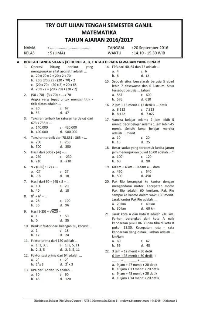 Akhirnya Terungkap Rahasia Nilai Sempurna Soal Tema 3 Kelas 5 Semester 1 dan Kunci Jawaban