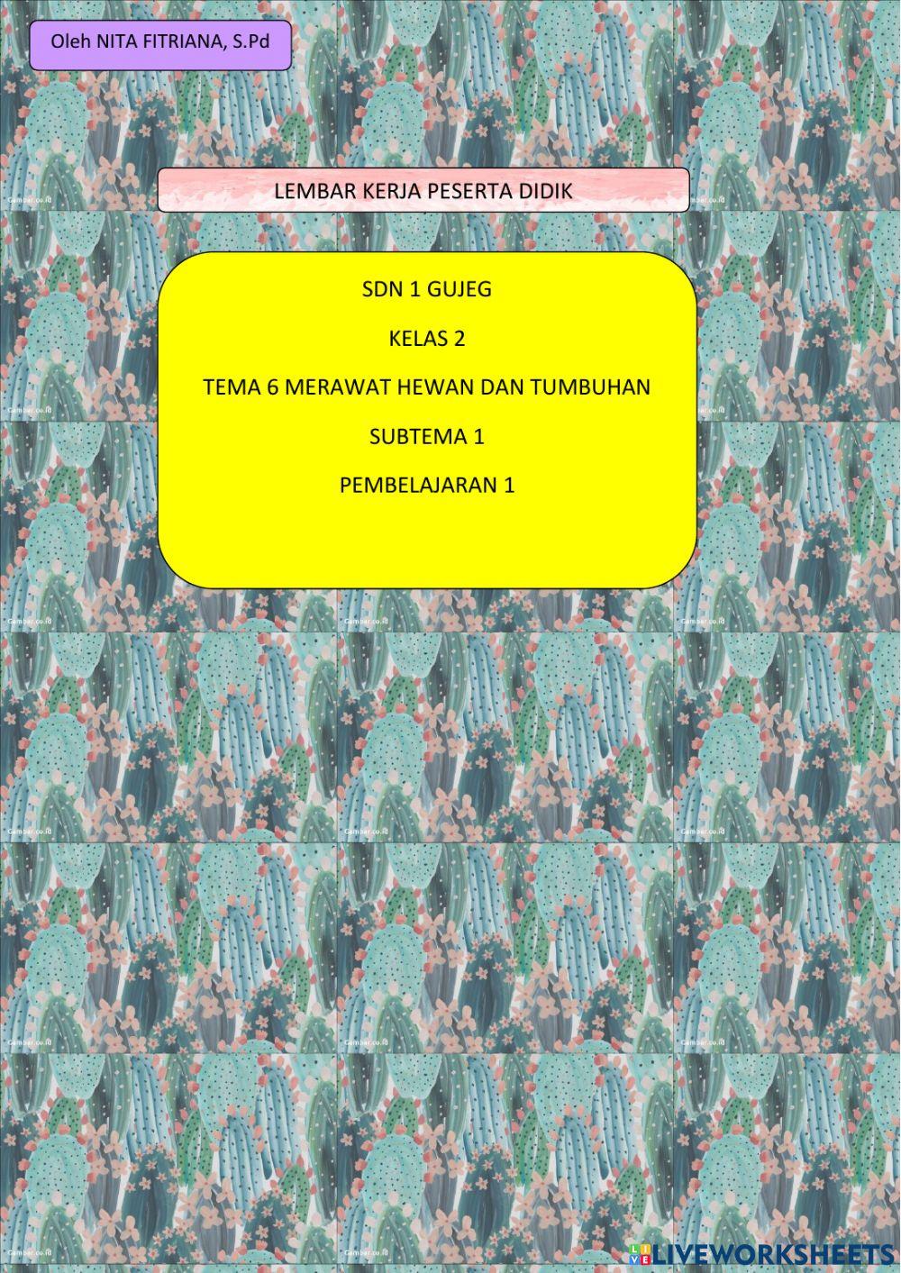 Lkpd kelas 2 te Free Interactive Worksheets 839135 Lkpd kelas 2 te Free Interactive Worksheets 839135