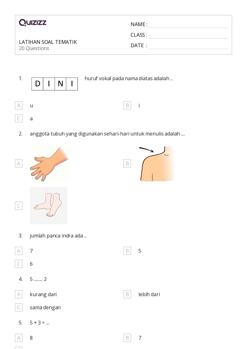 50 lembar kerja Vokal Panjang untuk Kelas 1 di Quizizz Gratis 50 lembar kerja Vokal Panjang untuk Kelas 1 di Quizizz Gratis