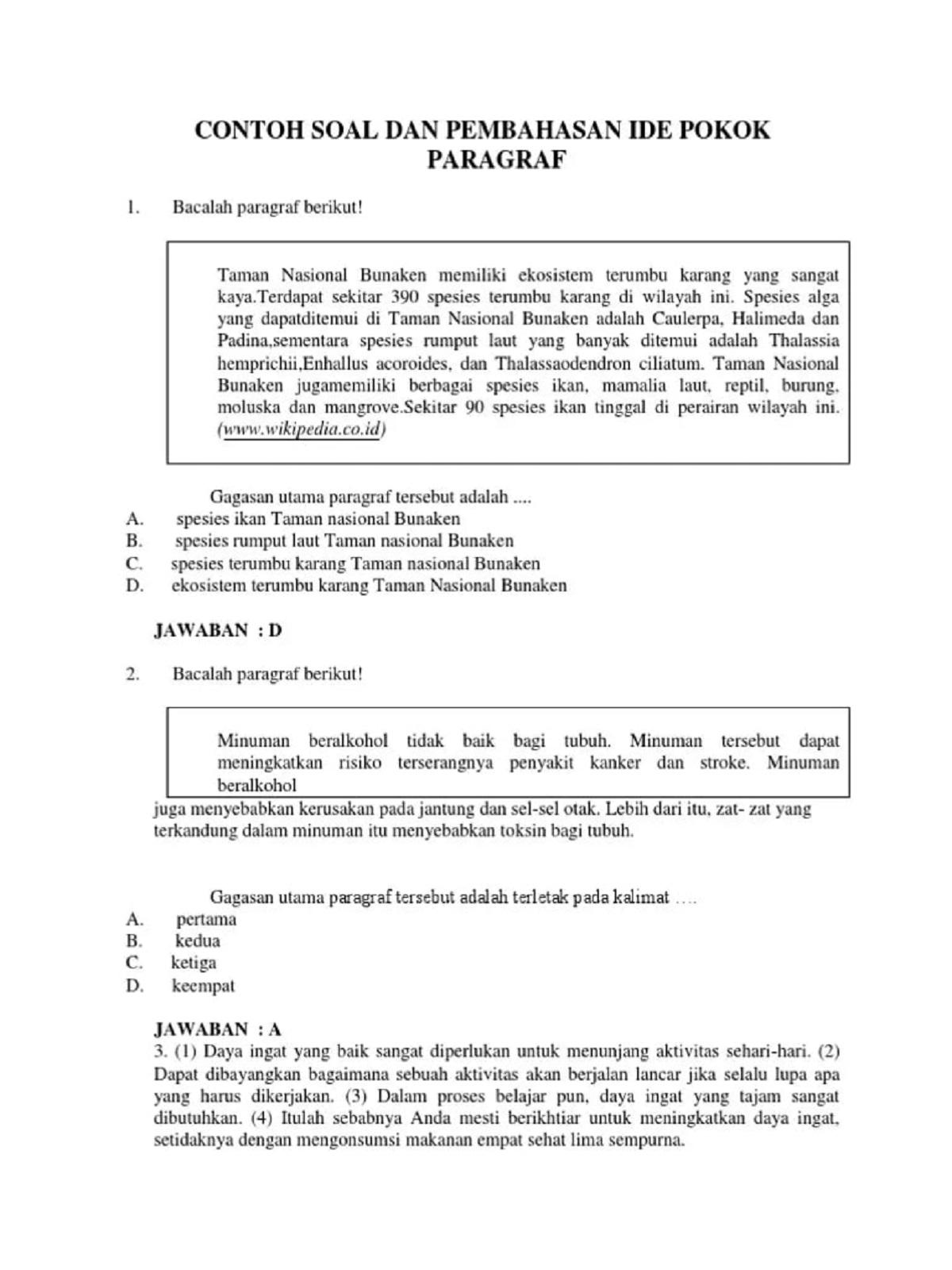 Trik Jitu Temukan Ide Pokok Paragraf - LKomBis Trik Jitu Temukan Ide Pokok Paragraf - LKomBis