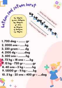 Soal Matematika Satuan berat kelas 3 SD Ide membaca Gambar selamat