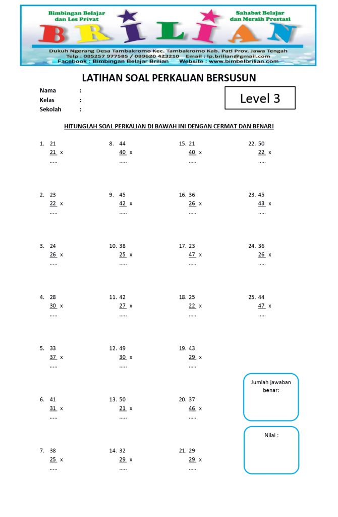 5 Contoh Soal Matematika Tema 4 Kelas 3 SD Ala OSN 2026, Bikin Anak Jago