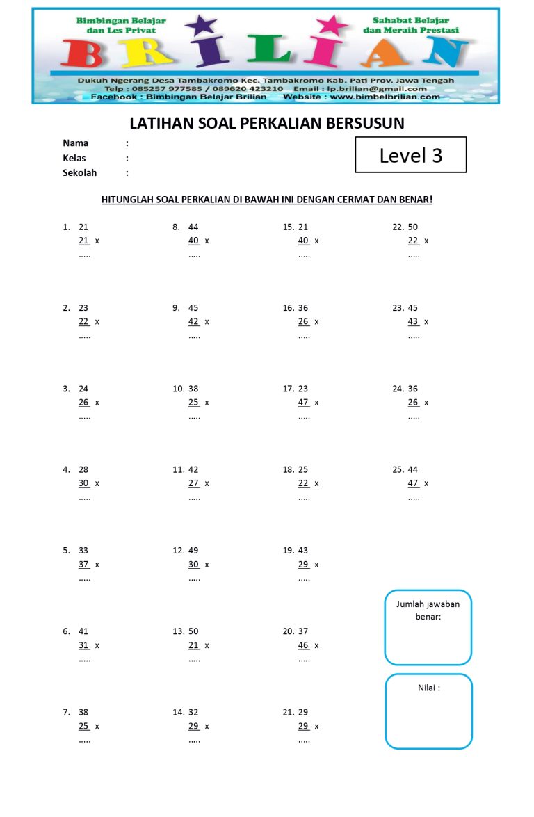 5 Contoh Soal Matematika Tema 4 Kelas 3 SD Ala OSN 2026, Bikin Anak Jago