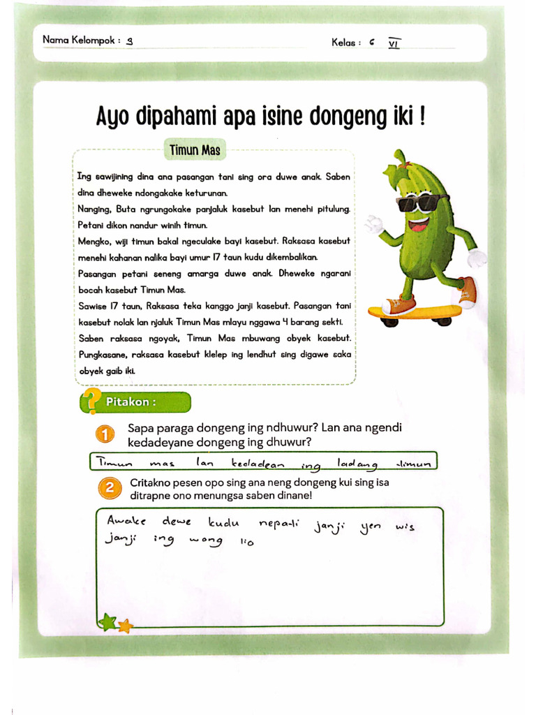 5 Contoh Soal Melengkapi Dongeng Kelas 3 SD yang Sering Muncul di Ujian Tema 2