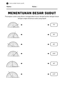 Menentukan Besar Sudut dengan Busur PDF