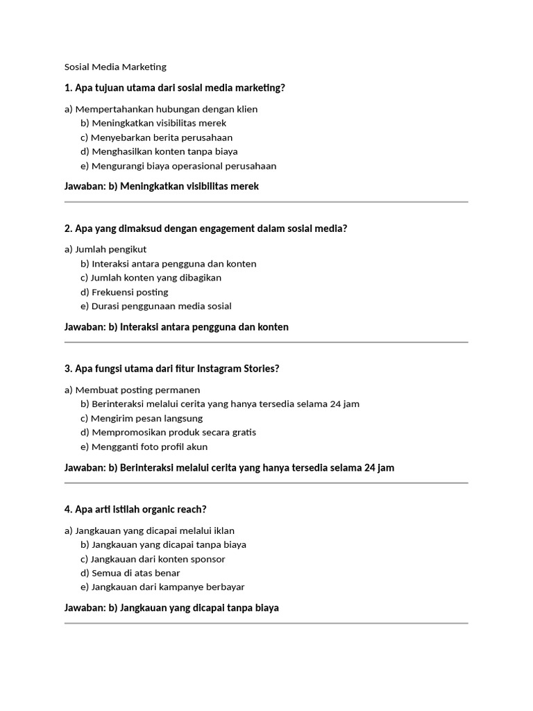 Soal Digital Marketing Kelas 12 PDF Soal Digital Marketing Kelas 12 PDF