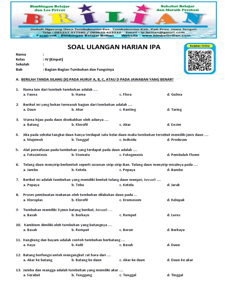 5 Contoh Soal IPA Kelas 4 Habitat Makhluk Hidup yang Wajib Dikuasai Siswa di Tahun 2026