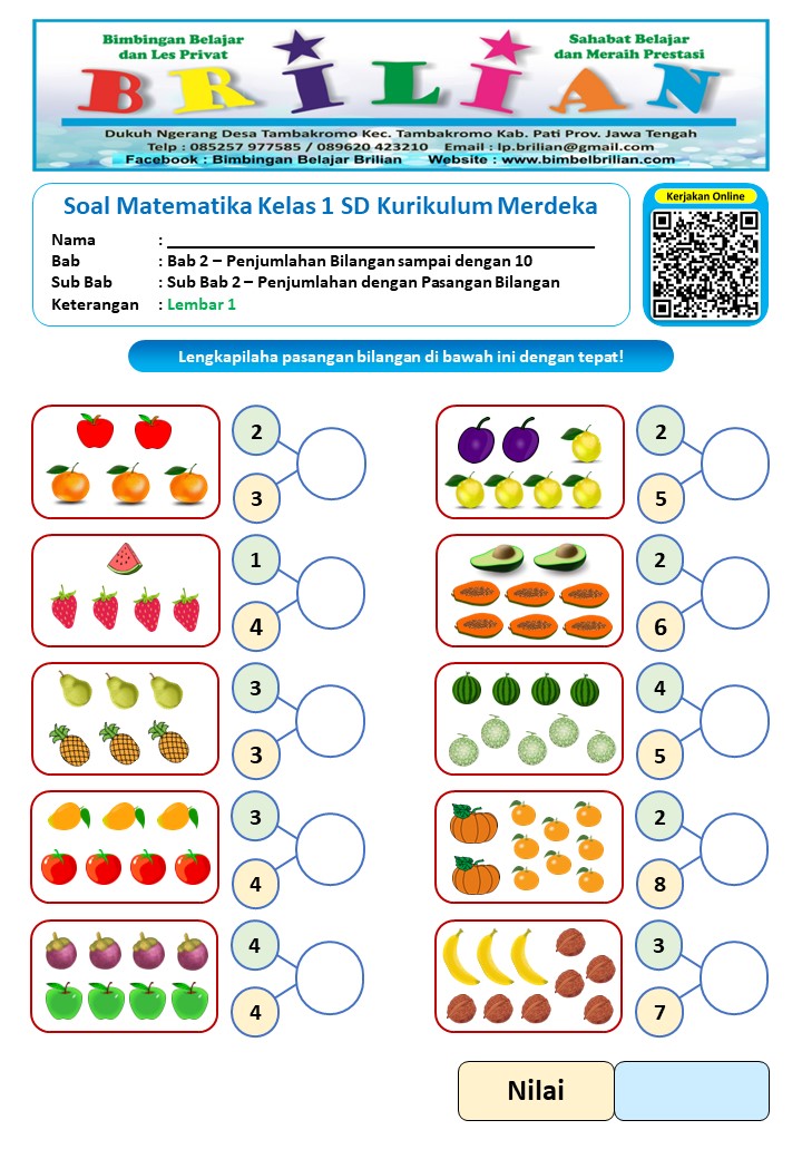 5 Contoh Soal Matematika Anak Kelas 1 yang Wajib Dicoba Orang Tua Sebelum Terlambat