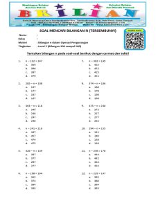 Soal Matematika Pengurangan Kelas 3 PDF