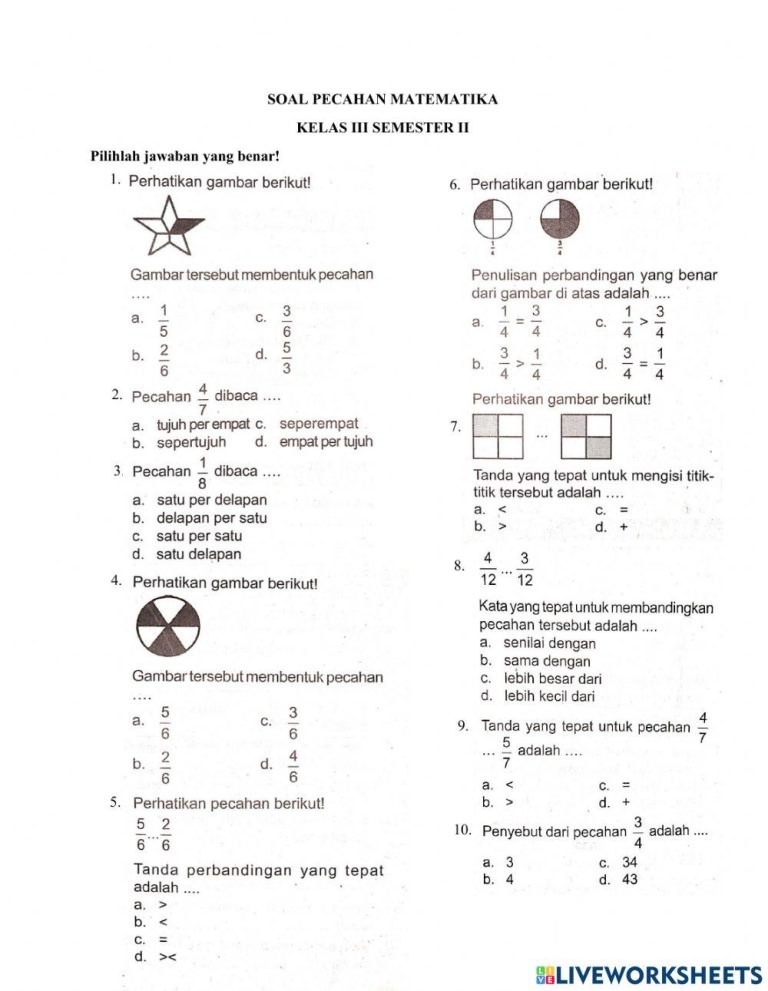 Ternyata Soal Matematika Kelas 3 SD Semester 1 Mengandung 3 Rahasia Kuasa