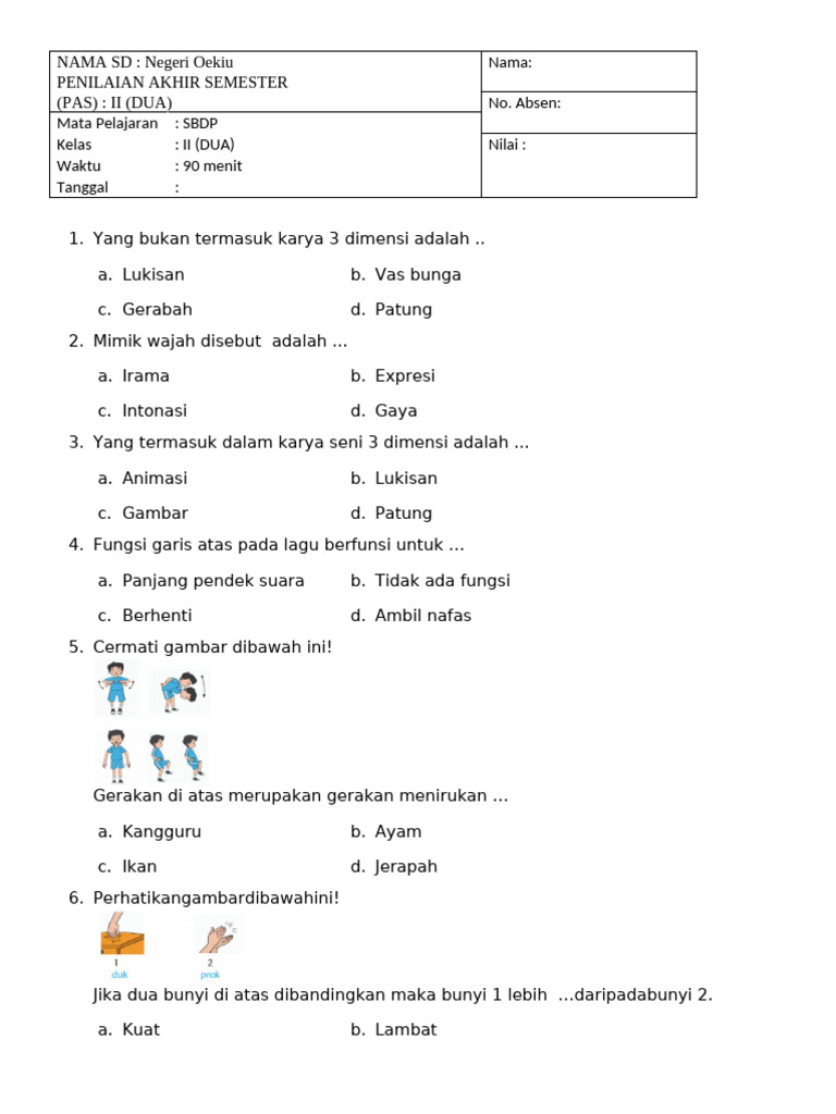 7 Rahasia Menguasai Contoh Soal SBDP Gambar Imajinatif Kelas 2 Tahun 2026 Sebelum Terlambat