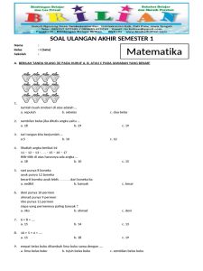 Persiapan Jitu Menghadapi UAS Soal dan Kunci Jawaban Kelas 3 SD