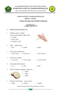 soal olimpiade calistung kelas 1 sd Soal calistung - dikbud - victorykids
