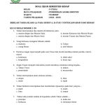 Soal Ujian Agama Kristen Kelas 3 PDF