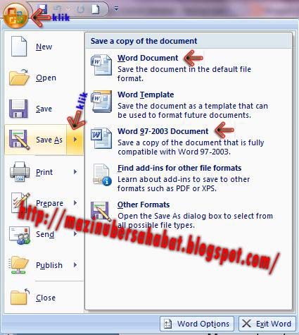 Rahasia cara ubah word 2003 ke 2010 sekaligus atur ukuran kertas F4 sebelum terlambat