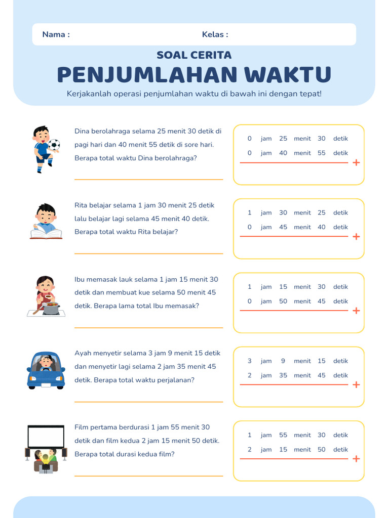 Ternyata Ini Dia 7 Rahasia Latihan Soal Cerita Matematika Satuan Waktu Kelas 3 yang Sering Bikin Bingung
