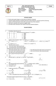 Soal Matematika Kelas 12 Semester 1 - Piffle me