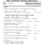 contoh soal ujian matematika semester 1 kelas 3 sd