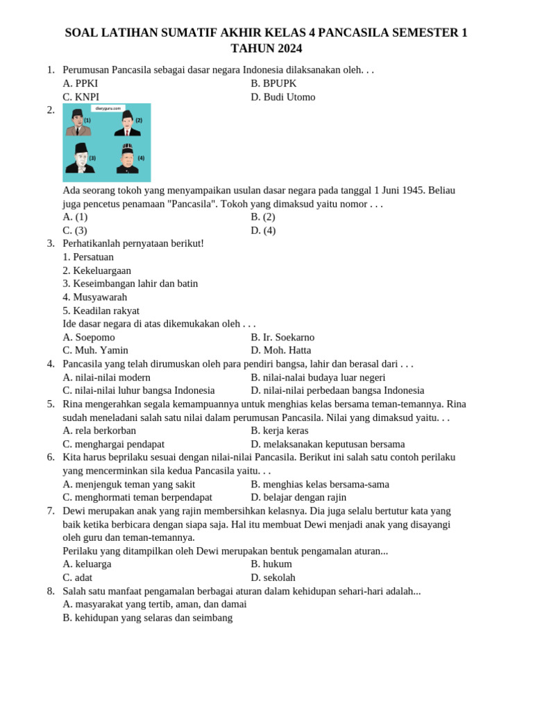 Latihan Soal IPS Kelas 4 Semester 2 dan Kunci Jawaban Terbaru Agar Nilai Maksimal Latihan Soal IPS Kelas 4 Semester 2 dan Kunci Jawaban Terbaru Agar Nilai Maksimal