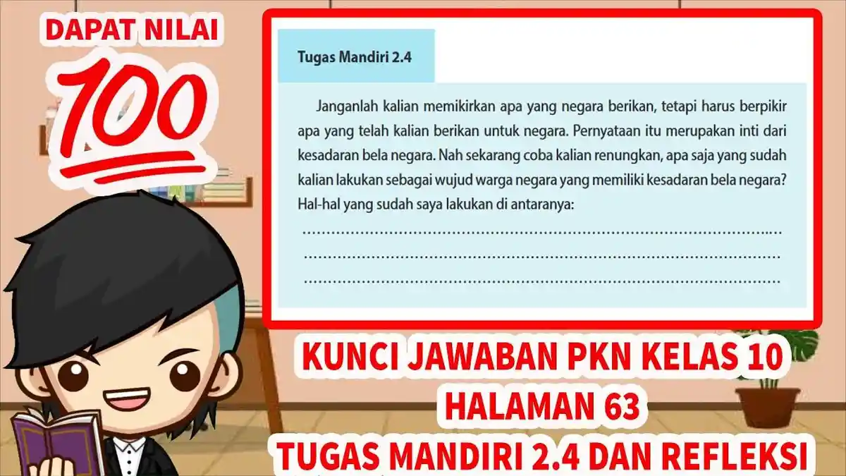 Terbukti Jawaban Soal PPKN Tugas Mandiri 6.4 Kelas 10 yang Membantu Siswa Lulus