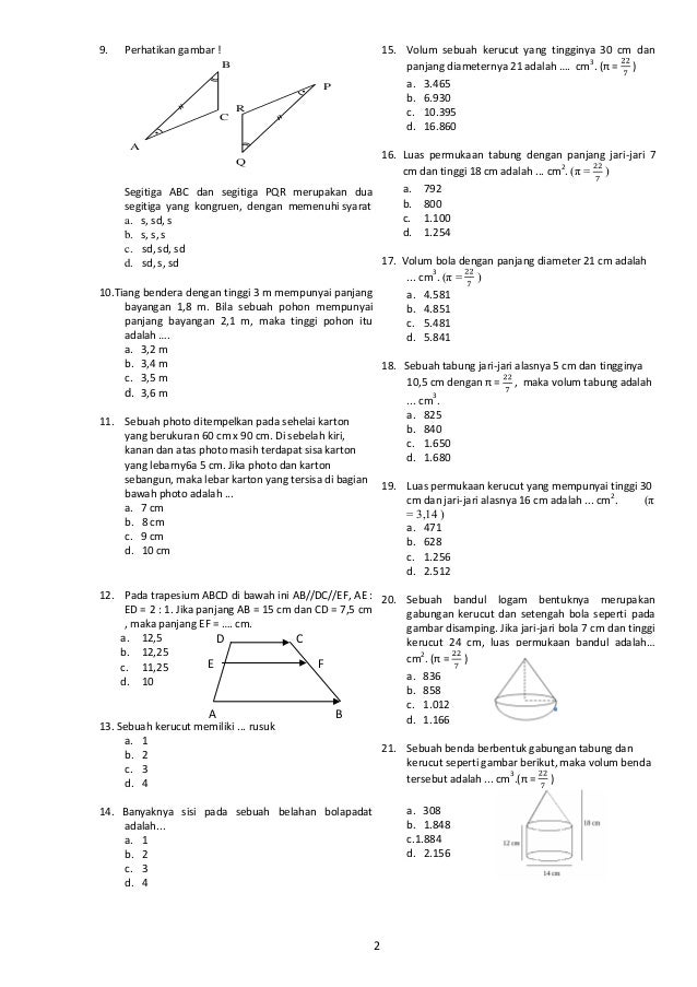 Wajib Tahu Bocoran Soal UAS Kelas 9 Semester 2 dan Kunci Jawaban Agar Nilai Maksimal Wajib Tahu Bocoran Soal UAS Kelas 9 Semester 2 dan Kunci Jawaban Agar Nilai Maksimal
